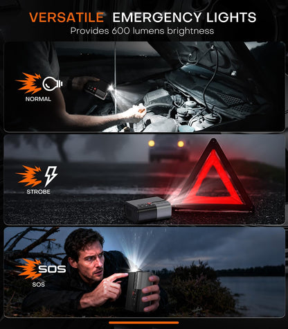 🚗⚡ Portable Electric Air Pump | Fast Inflation Compressor for Cars, Bikes & More 🚴‍♂️✨