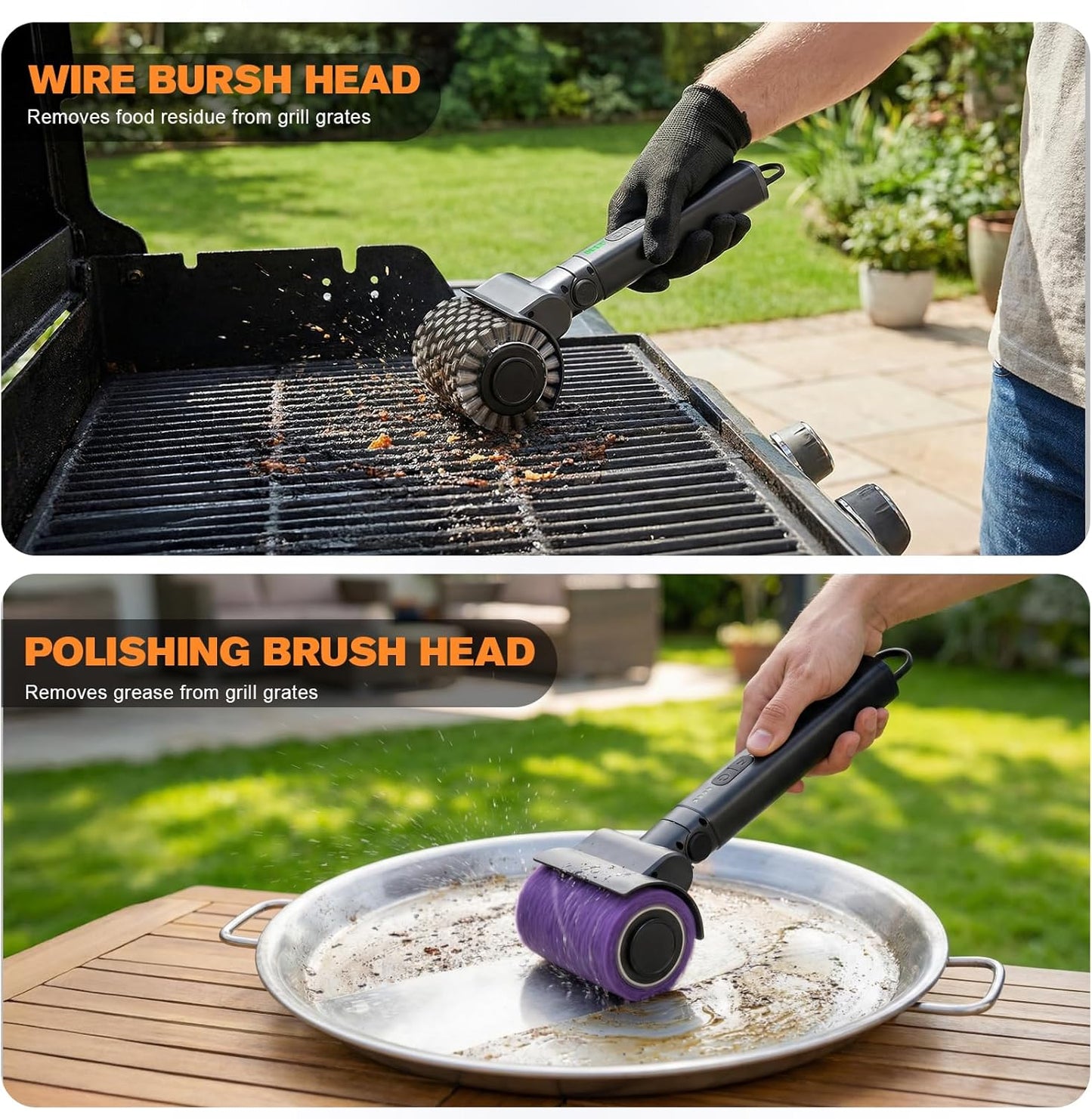 🧼⚡ Electric Outdoor Cleaning Brush | Cordless Power Scrubber for BBQ, Patio & Home ✨🧽