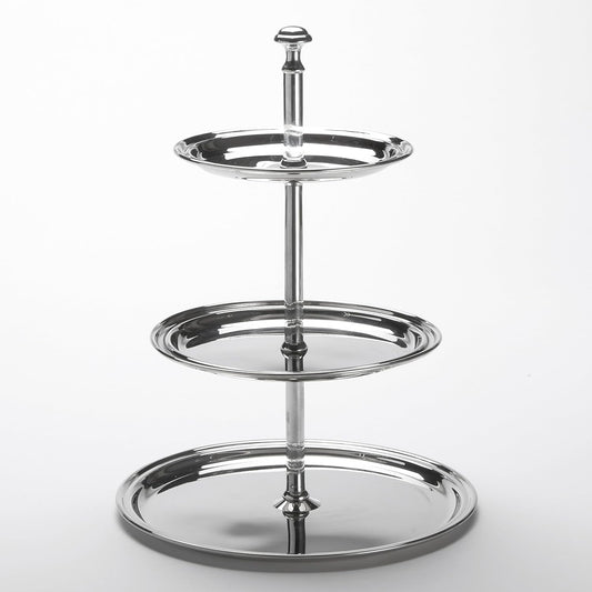 🍰 3-Tier Stainless Steel Stand – 8.5" Trays, Perfect for Desserts ✨